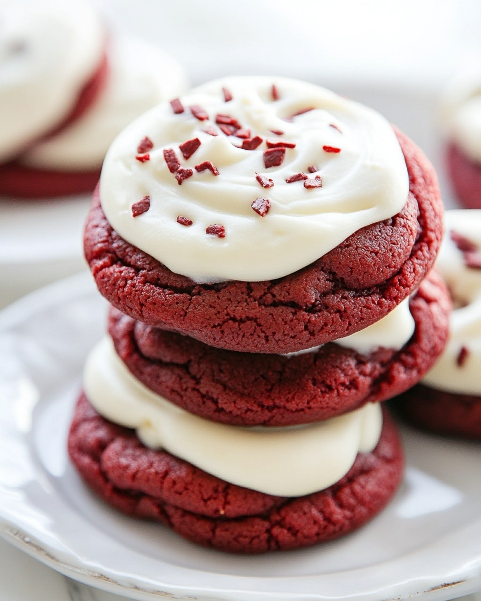 Irresistible Red Velvet Cookies with Tangy Cream Cheese Frosting
