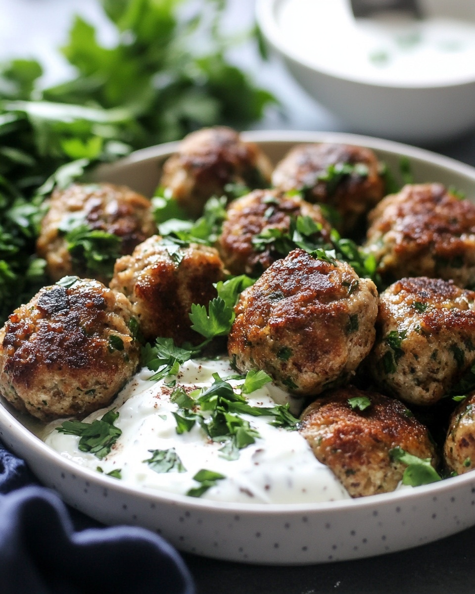 Juicy Chicken Kofta with Creamy Garlic Yogurt: A Spiced Middle Eastern Comfort Meal