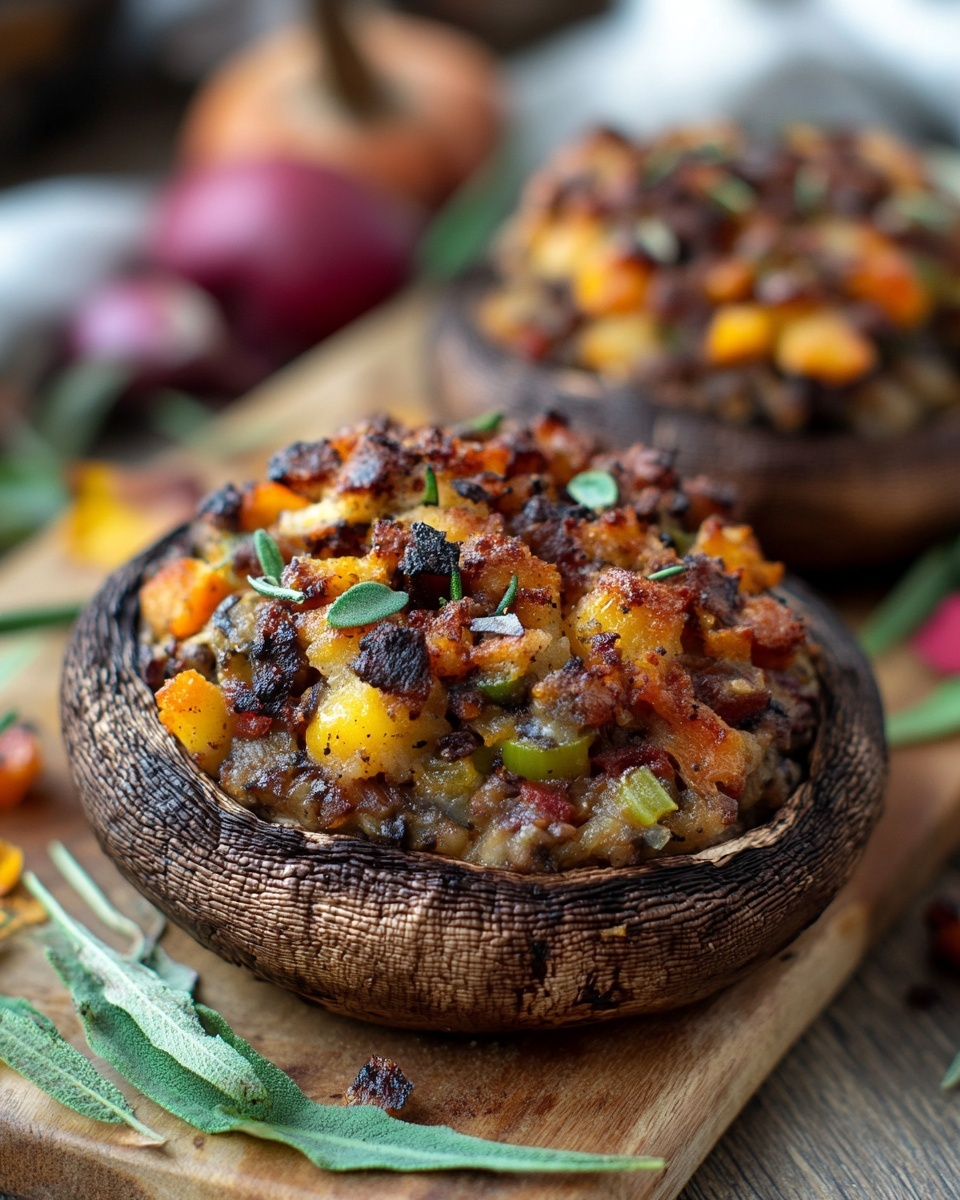 Autumn Harvest Stuffed Portobello Mushrooms: Healthy Fall Dinner Recipe