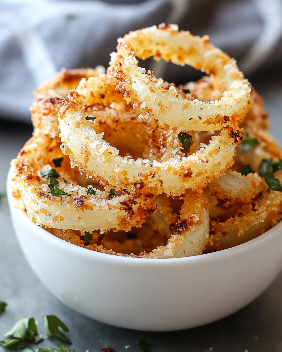 Baked Parmesan Onion Ring Chips: Crispy, Cheesy & No-Fry!