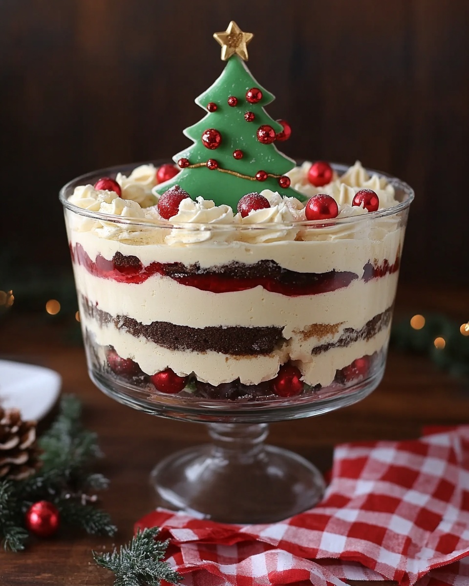 Christmas Tree Cake Trifle: Creamy Layered Holiday Dessert