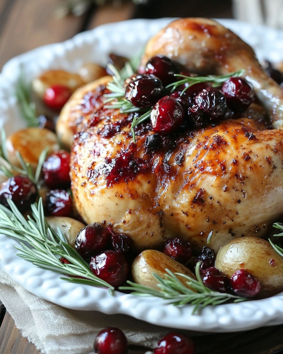 Easy Cranberry Maple Roast Chicken Recipe – Holiday Dinner Idea
