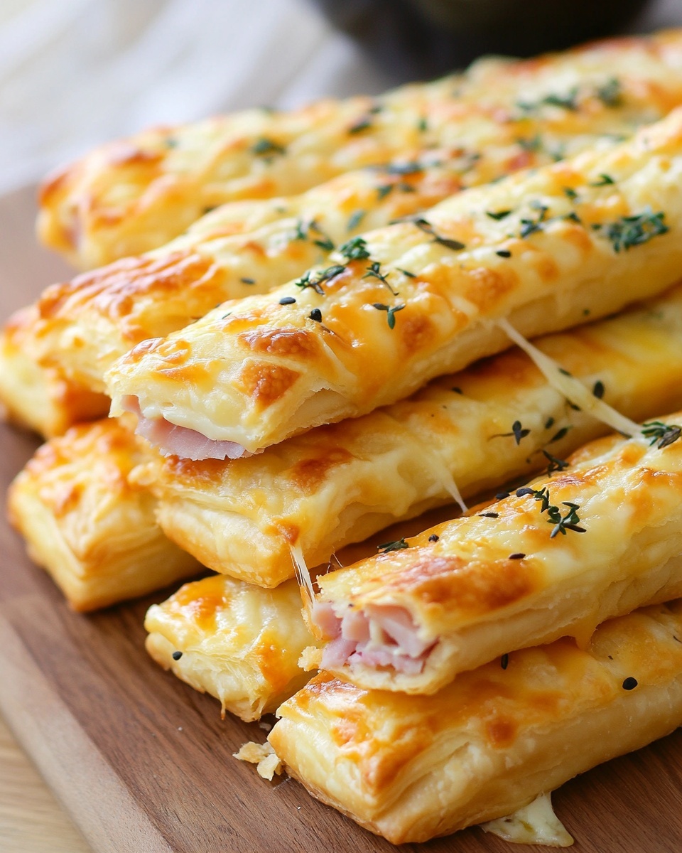 Easy Ham & Cheese Puff Pastry Sticks: Perfect Party Appetizer!