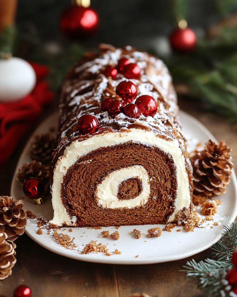 Festive Gingerbread Yule Log Cake Recipe: Your Ultimate Christmas Dessert!