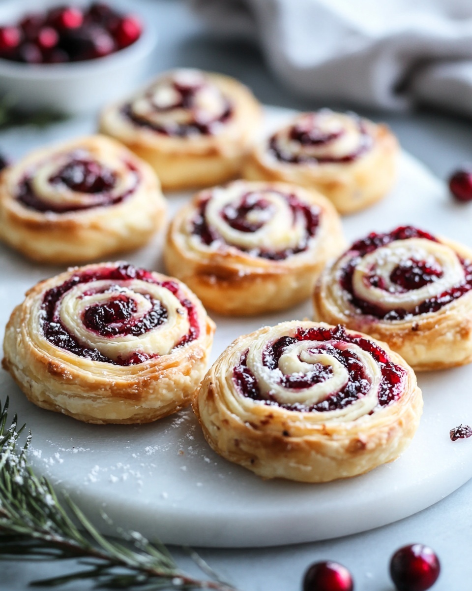 Feta Cranberry Swirls Pastry: Flaky, Savory-Sweet & Holiday Perfect!