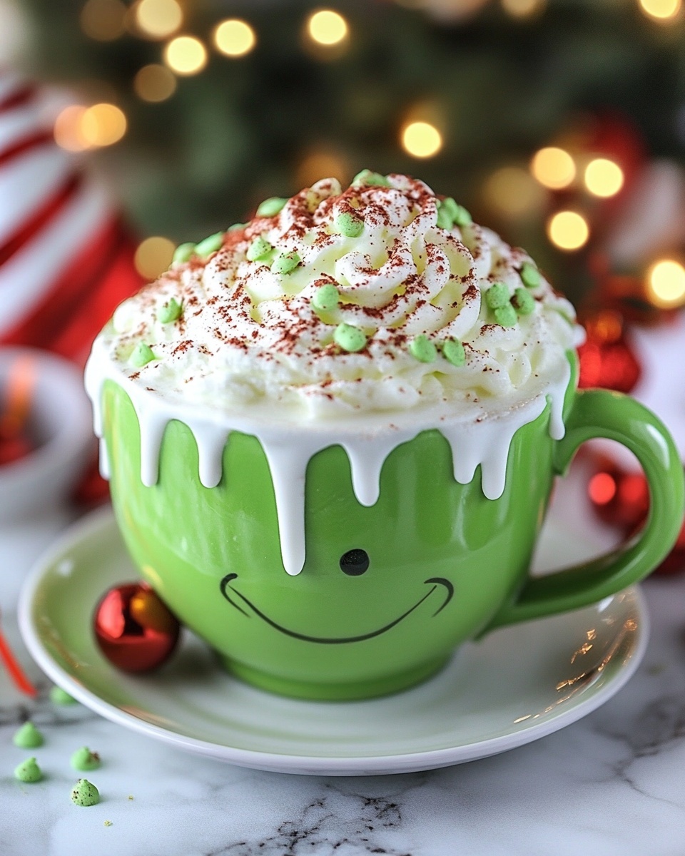 Grinch Hot Cocoa Recipe: Festive Green White Chocolate Drink