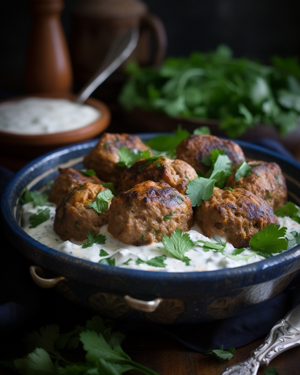 Juicy Chicken Kofta with Garlic Yogurt: Spicy Middle Eastern Comfort Food