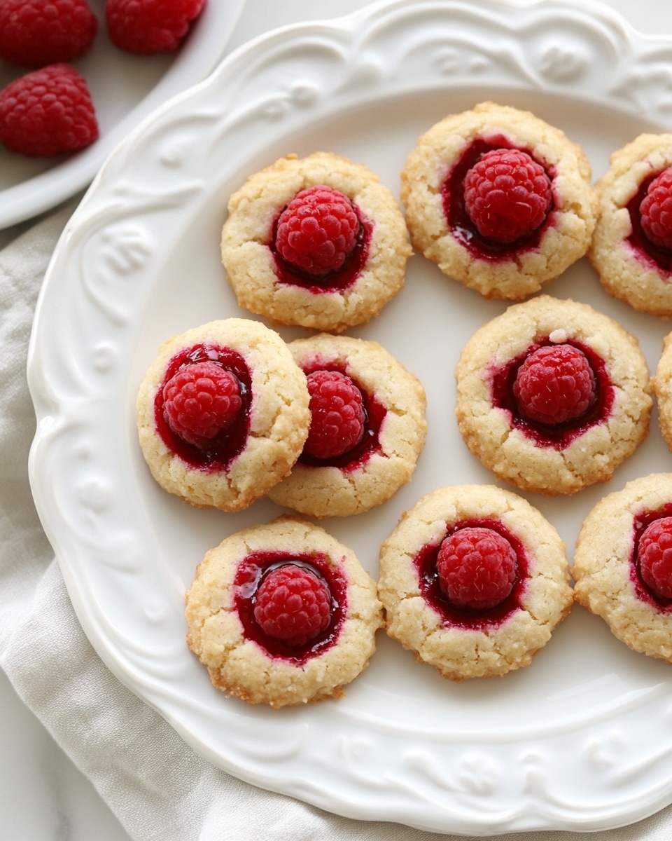 Raspberry Almond Thumbprint Cookies: Easy Shortbread Recipe