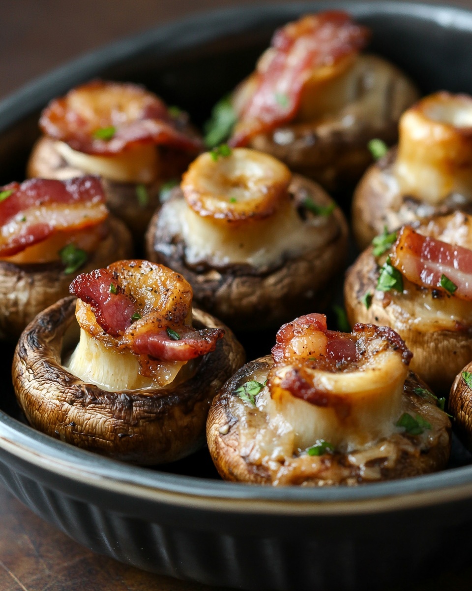 Savory Cowboy Mushrooms With Bacon