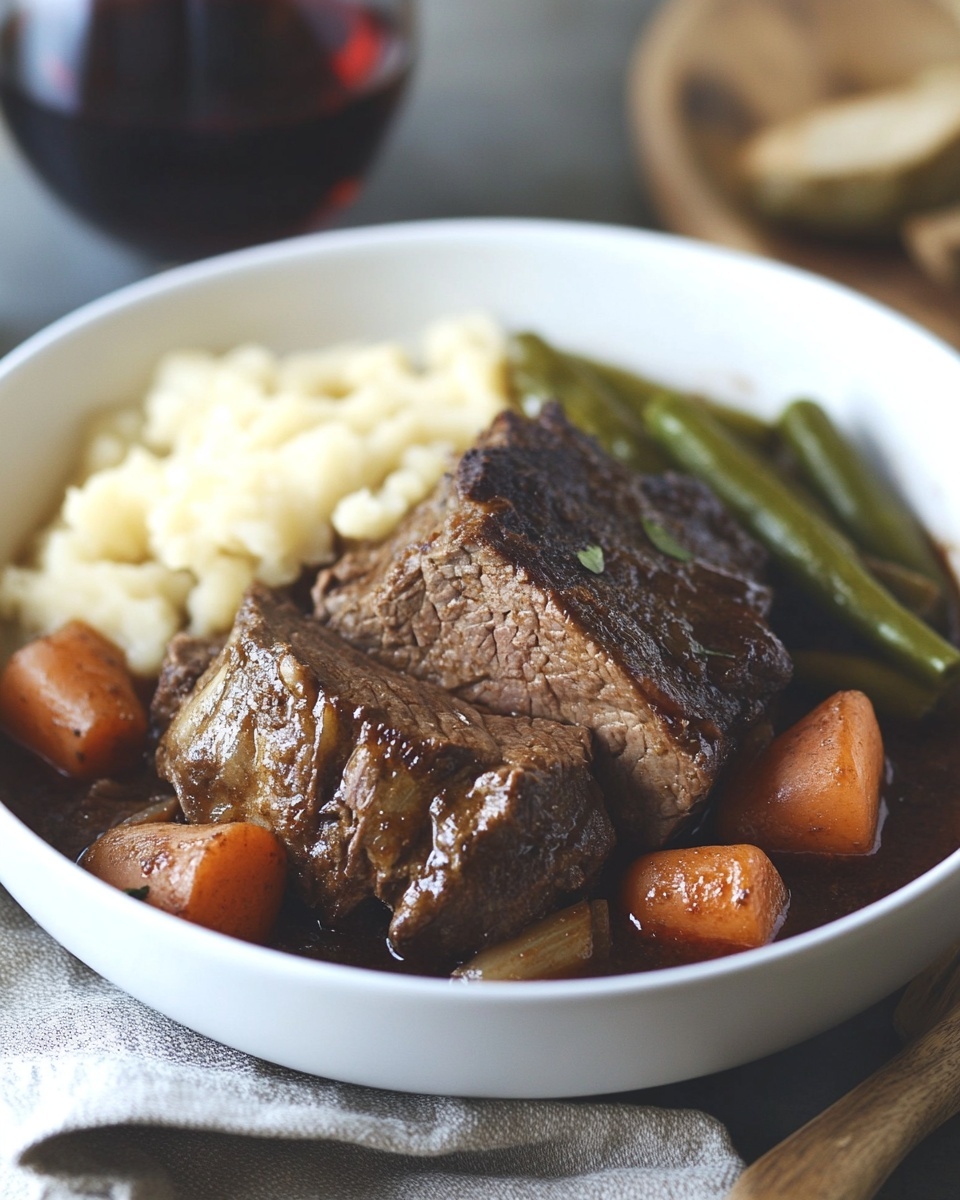 Slow-Cooked Red Wine Pot Roast