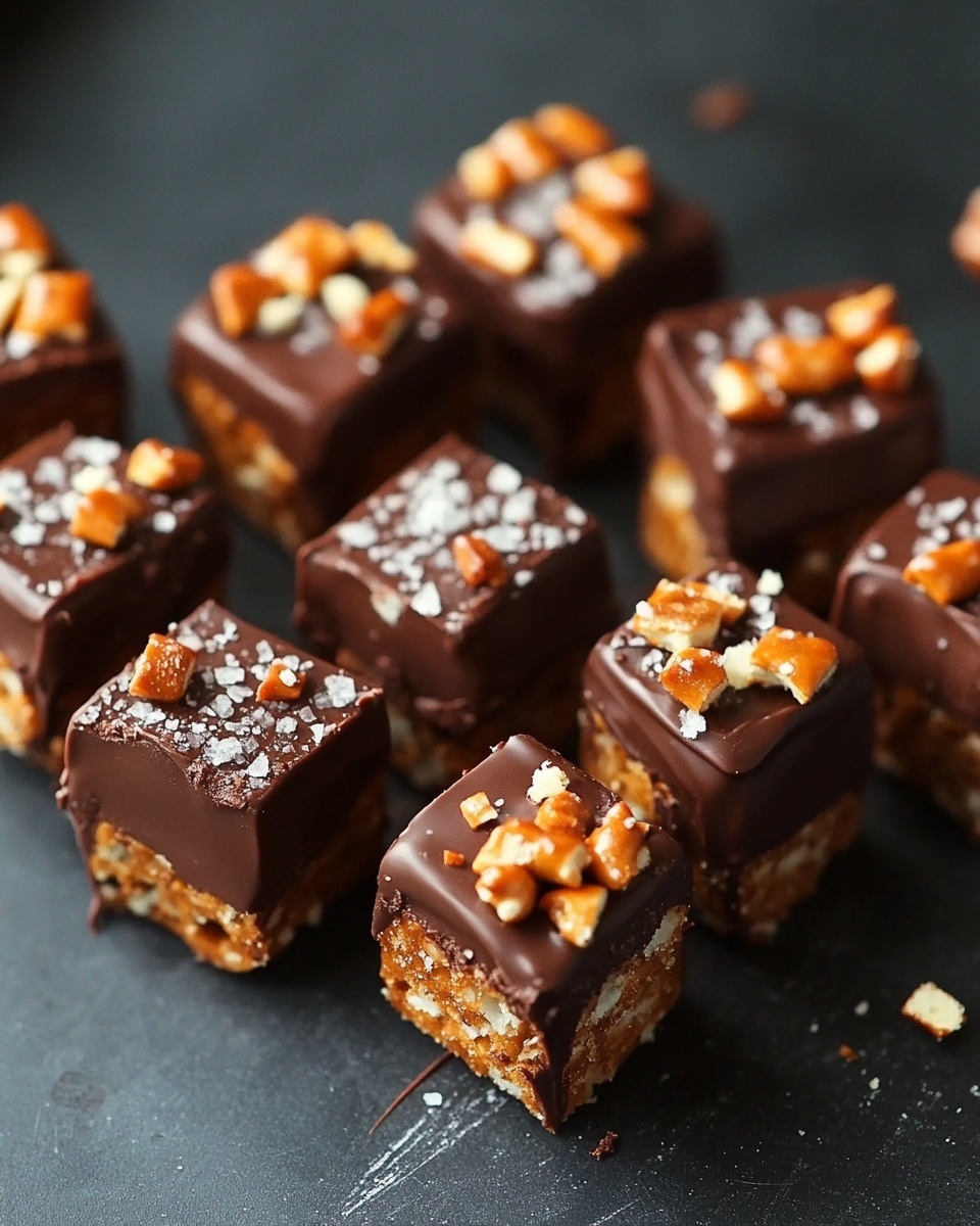 Snickers-Inspired Pretzel Bites: Sweet, Salty & Crunchy No-Bake Treats