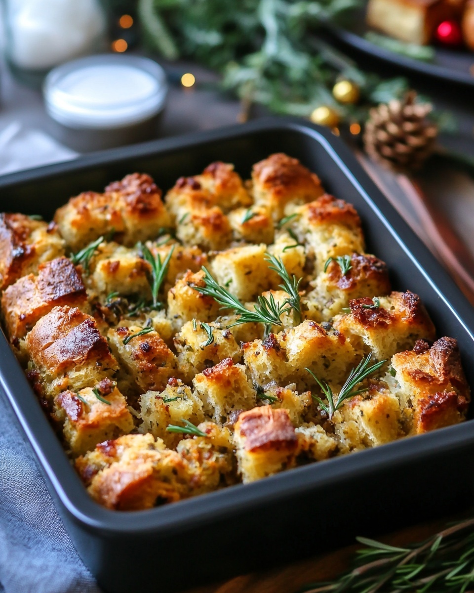 Warm & Savory Pull-Apart Stuffing Bread for Holiday Gatherings