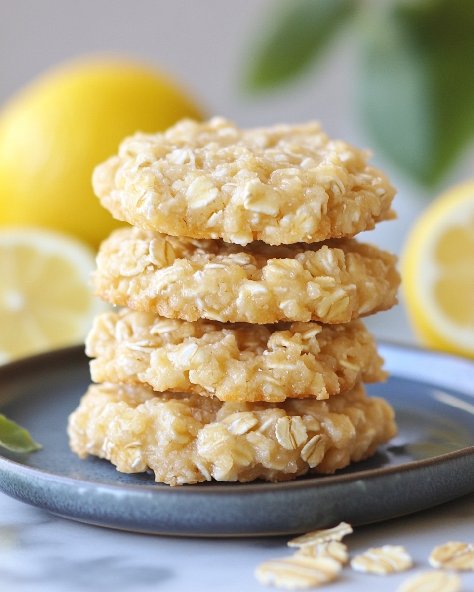 Zesty Lemon Oatmeal No-Bake Cookies: Easy & Refreshing Treat!