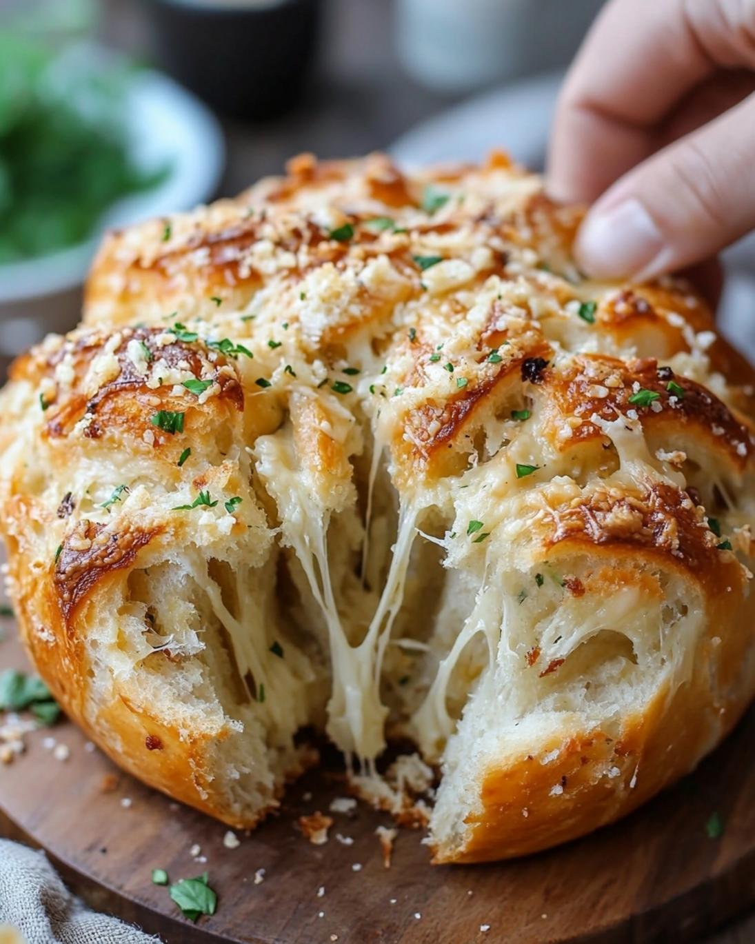 Cheesy Garlic Pull Apart Bread