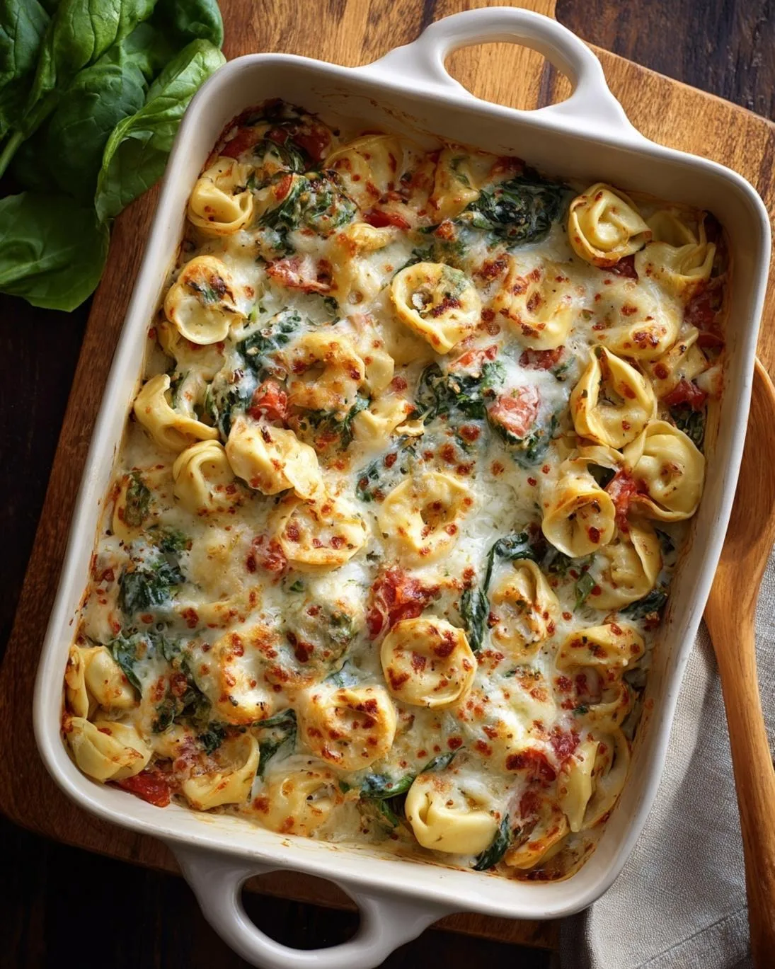 Creamy Tortellini Bake