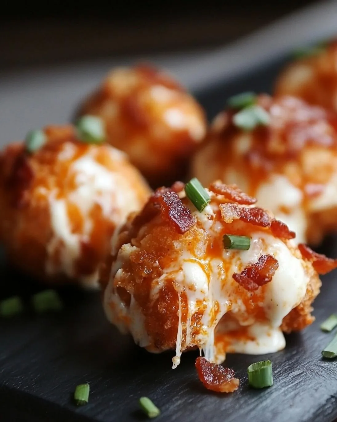 Crispy Buffalo Chicken Bacon Mozzarella Bombs Recipe