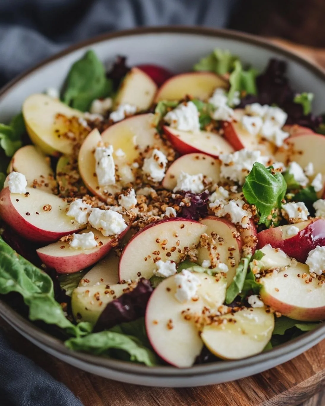 Crispy Honeycrisp Apple Salad with Feta