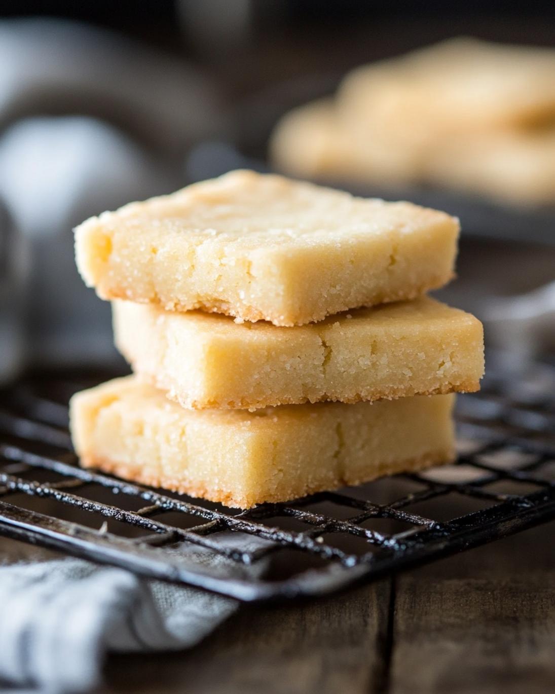 Dough for Easy Buttery Vanilla Shortbread Cookies Recipe