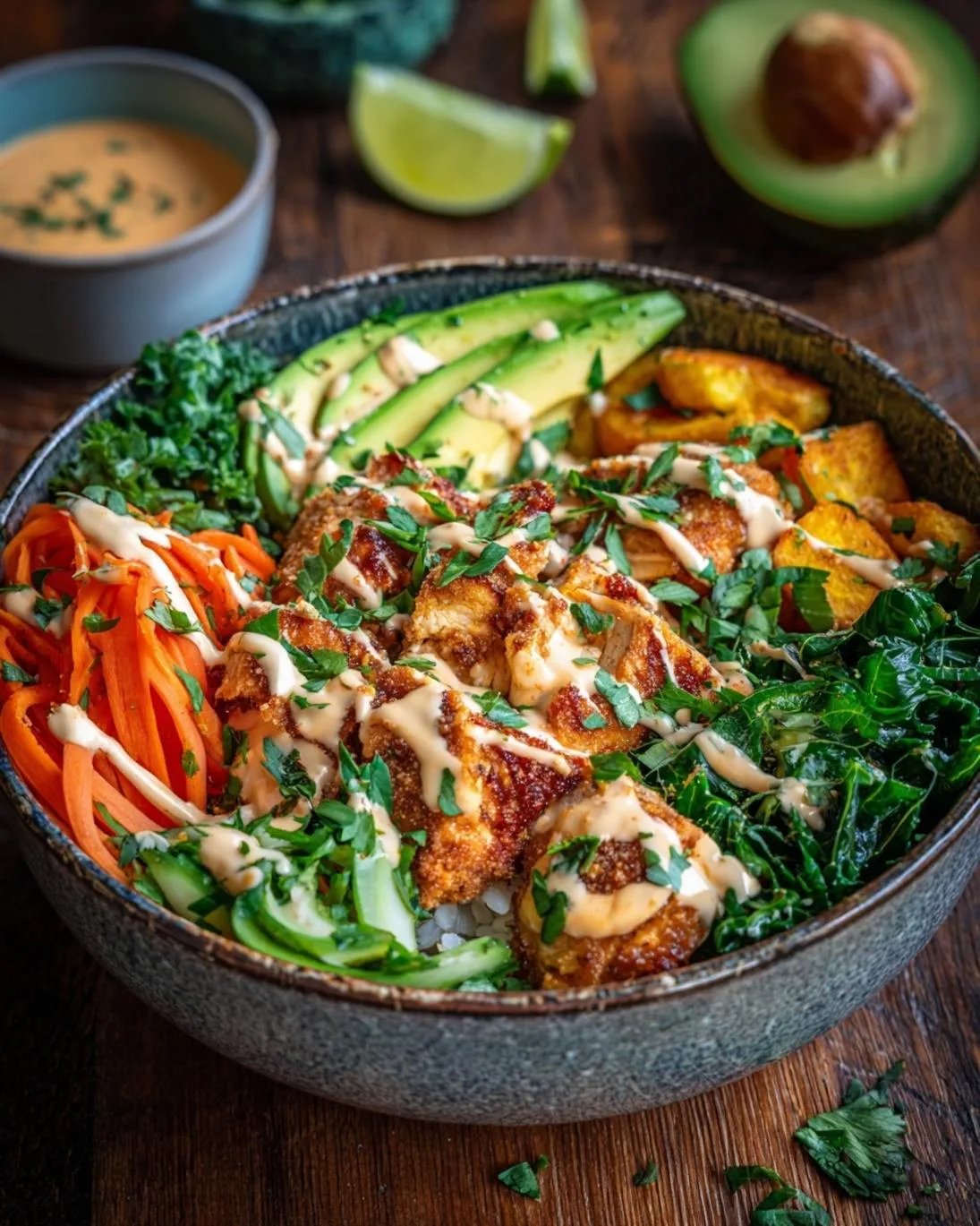 Easy Crispy Bang Bang Chicken Bowls for Healthy Dinners