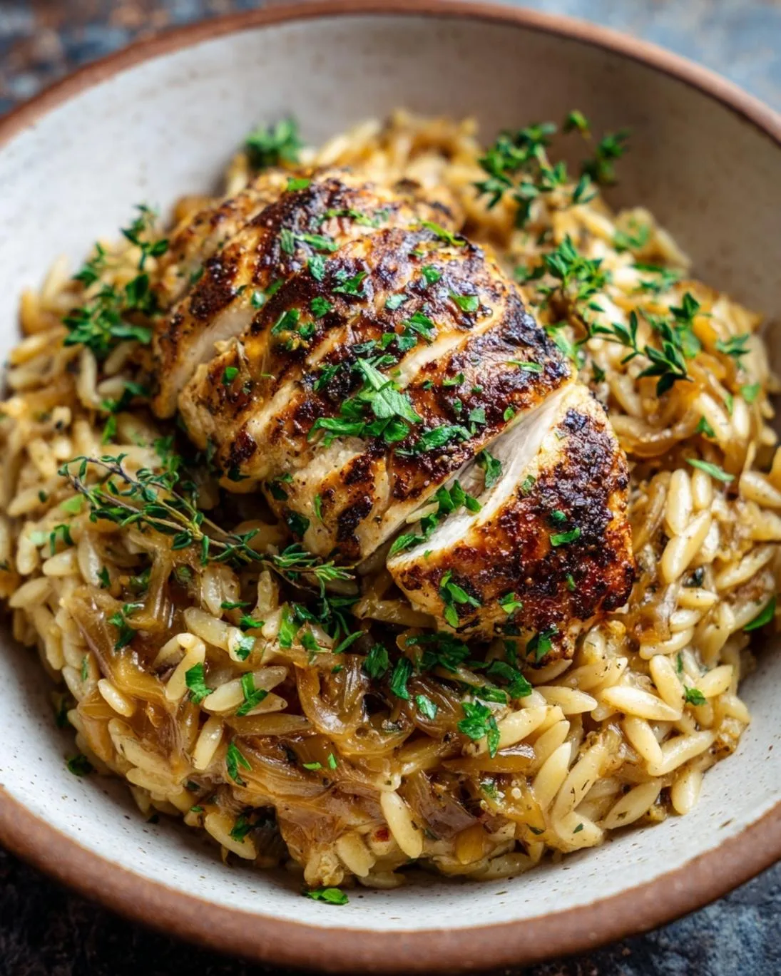 Easy French Onion Chicken Orzo for a Cozy Dinner