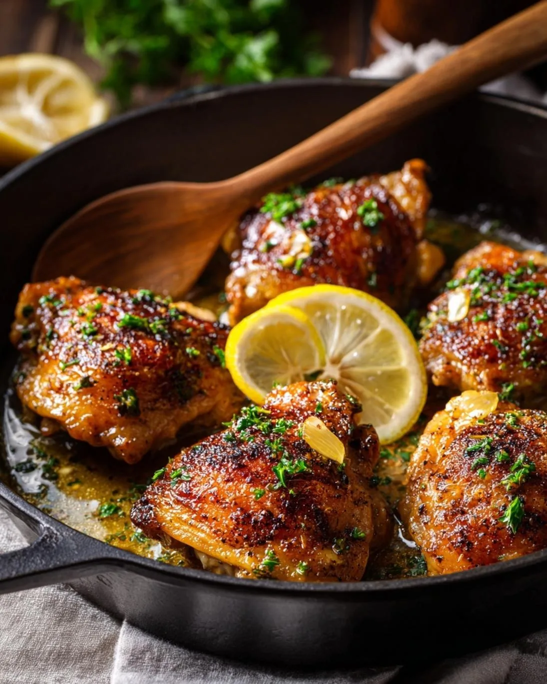 Easy Garlic Chicken Thighs