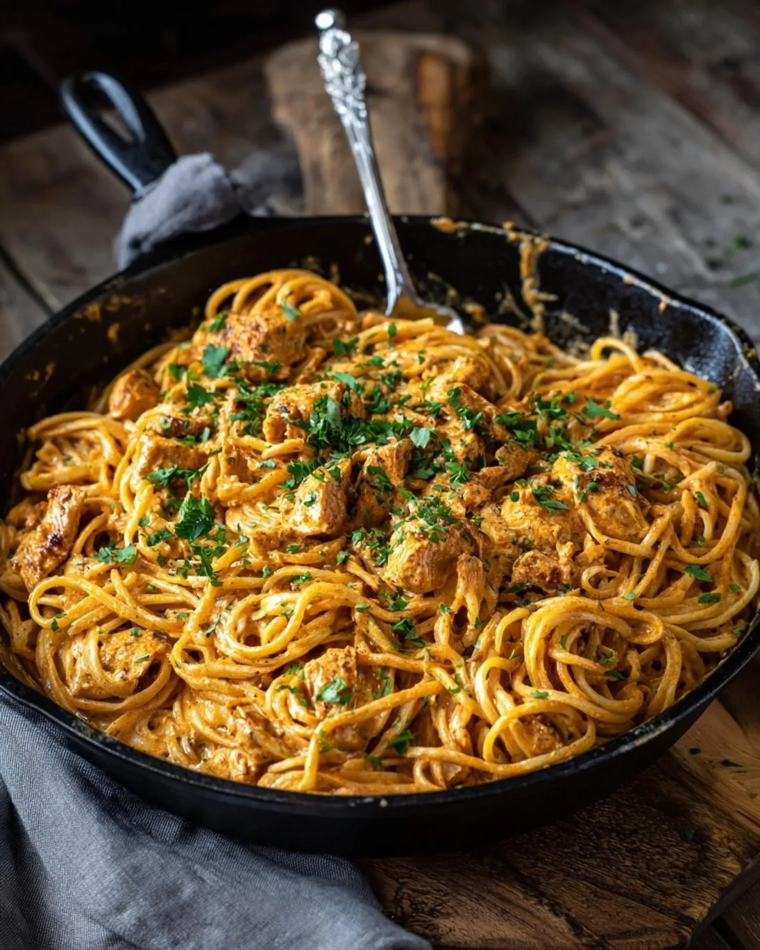 Easy Weeknight Cowboy Butter Chicken Linguine