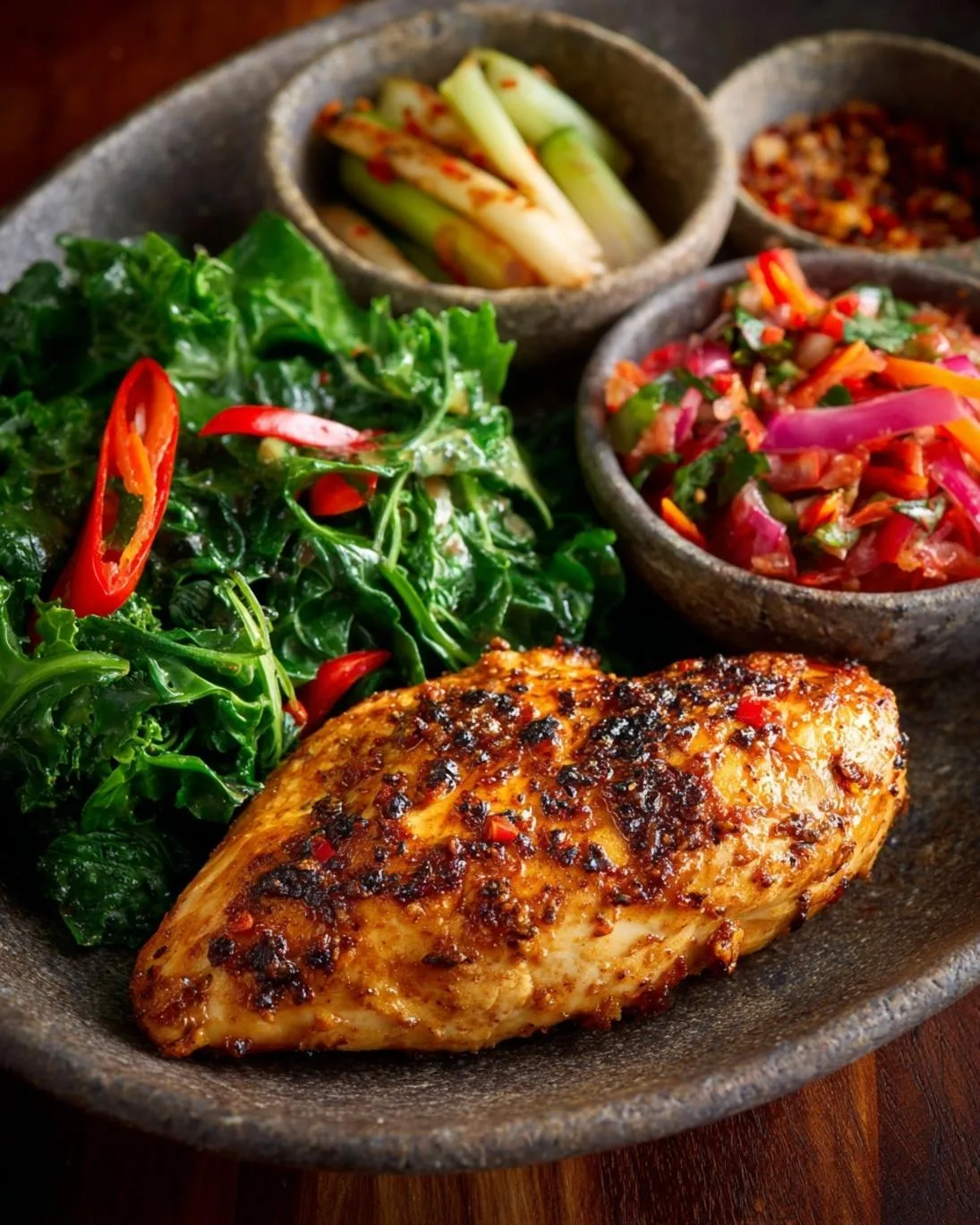 Juicy Chicken Breast with 5 Fresh Sides: Your New Weeknight Hero