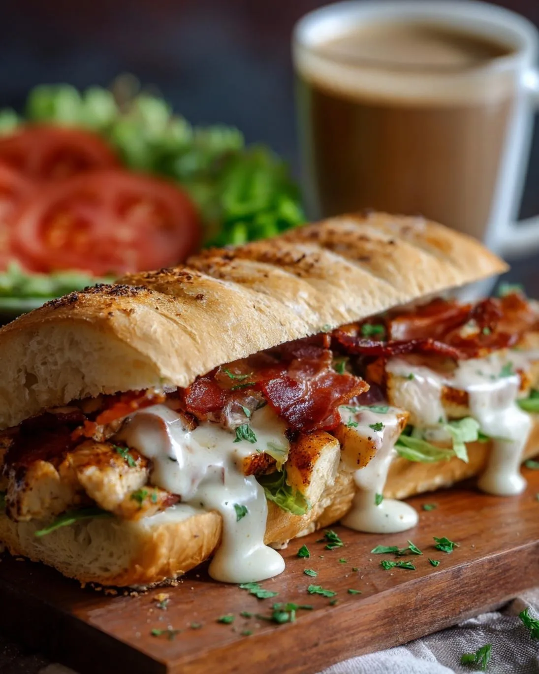 Easy Chicken Bacon Ranch Sandwiches for Dinner